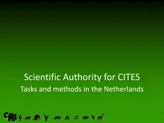 CITES Tasks and Methods in the Netherlands - Scientific Authority Overview