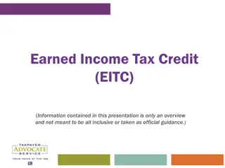 The Earned Income Tax Credit (EITC)