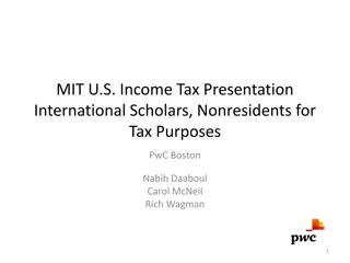 U.S. Income Tax for International Scholars