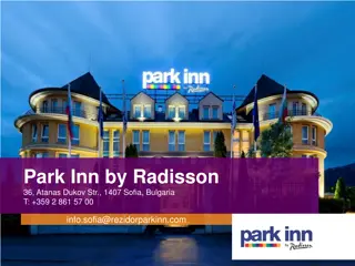 Park Inn by Radisson Sofia - Modern Hotel in a Quiet Location