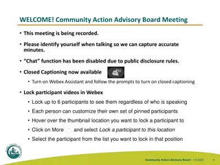 Community Action Advisory Board Meeting Highlights