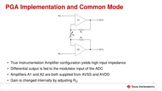 PGA Implementation and Common Mode Voltage in Instrumentation Amplifiers