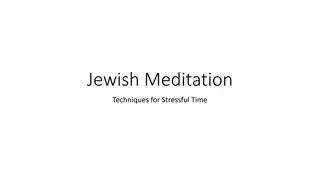 Jewish Meditation Techniques for Stress Relief