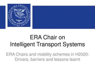 Advancing Intelligent Transport Systems Through ERA Chair Program