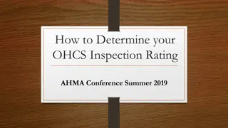 OHCS Inspection Rating Process at AHMA Conference Summer 2019