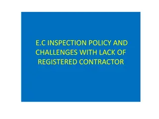 Electrical Contractor Inspection Policies and Challenges