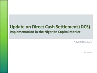 Update on Direct Cash Settlement Implementation in Nigerian Capital Market