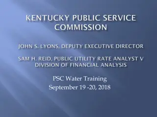 Kentucky Public Service Commission (PSC) Water Utilities Overview