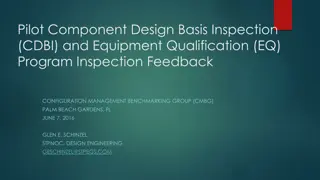 Component Design Basis Inspection (CDBI) Program Overview