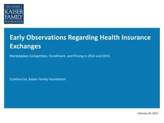 Early Observations on Health Insurance Exchanges: Market Trends and Enrollment Data