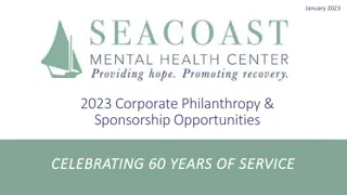 Sponsorship Opportunities for SMHC's 60th Anniversary Celebration