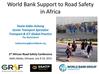 Support for Road Safety in Africa by World Bank and Partners