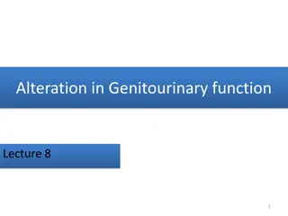 Alterations in Genitourinary Function: An Overview