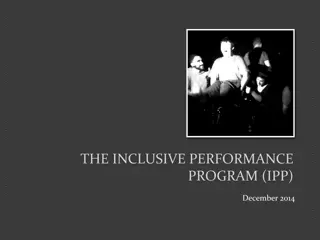 The Inclusive Performance Program (IPP) - December 2014 Journey