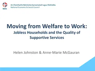 Household Joblessness: Insights from a Study in Dublin