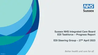 Sussex NHS Integrated Care Board EDI Taskforce Progress Report