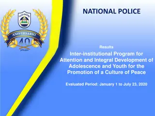 Inter-institutional Program for Youth Development and Peace Promotion