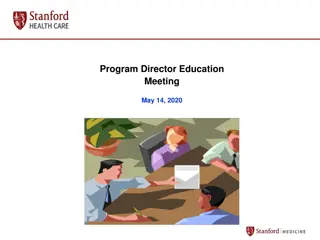 Program Director Education Meeting - May 14, 2020