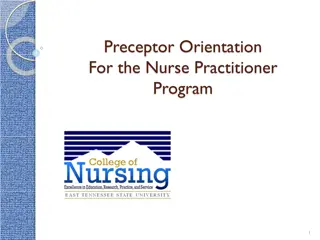 Guidelines for Nurse Practitioner Preceptor Orientation