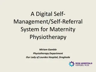 Digital Self-Referral System for Maternity Physiotherapy