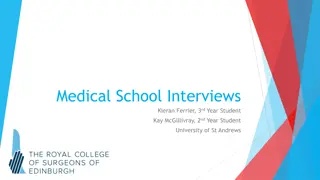 Medical School Interviews Guide