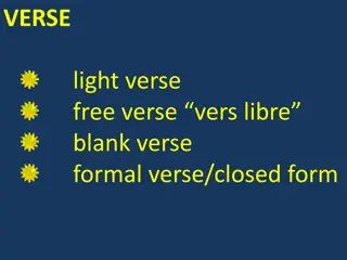 Forms of Versification in Poetry Explained