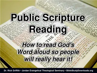 Enhancing Public Scripture Reading for Better Engagement and Understanding