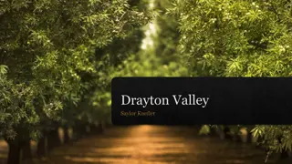 Ecological Analysis of Drayton Valley Region