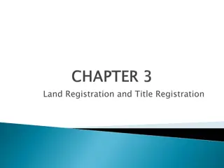 Land Registration Systems in Ontario