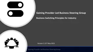 Business Switching Principles for Industry: GPLB Process Overview