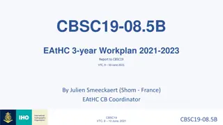 EAtHC 3-Year Workplan 2021-2023 Report to CBSC19