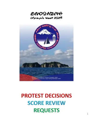 Protest Decisions at JSAF Enoshima Olympic Week 2024