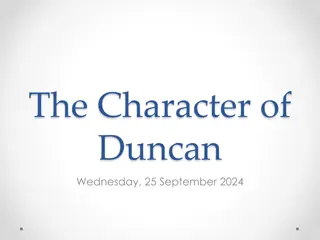 Exploring the Character of Duncan in Macbeth