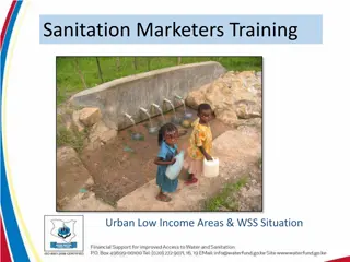 Target Areas for Sanitation Marketers Training in Urban Low-Income Areas