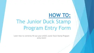 How to Fill Out the Junior Duck Stamp Program Entry Form