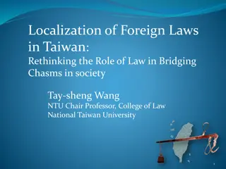 Reexamining the Impact of Foreign Laws in Taiwan