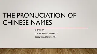 The Cultural Significance of Chinese Names