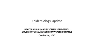 Epidemiology Update on Influenza Surveillance and Activity in Virginia