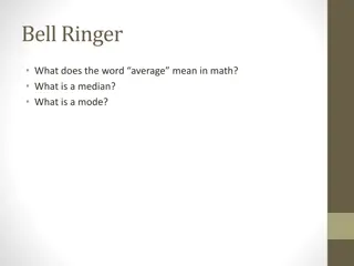 Measures of Central Tendency in Math