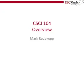 Data Structures in CSCI 104 with Mark Redekopp