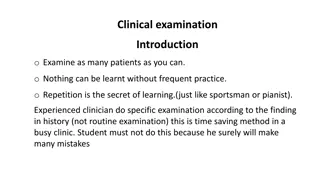 Comprehensive Guide to Clinical Examination Techniques