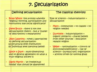 Understanding Secularisation: The Decline of Religious Influence in Society