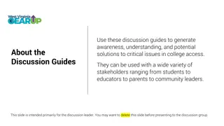 College Access Discussion Guides for Critical Issues