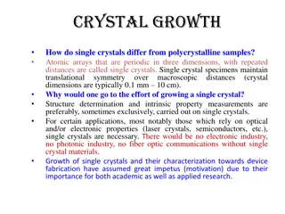 Importance of Single Crystals in Crystal Growth and Applications