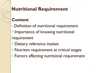 Understanding Nutritional Requirements and Their Impact