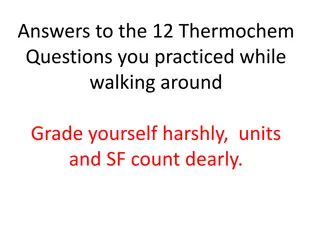 Thermochemistry Problem Practice and Solutions