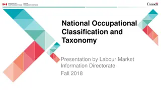 Exploring National Occupational Classification and Taxonomy Updates