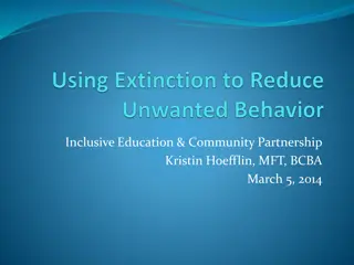 Behavior Establishment and Extinction in Inclusive Education