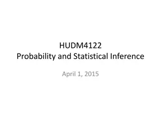 Statistical Inference and Testing in HUDM4122