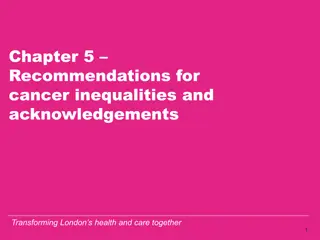 Recommendations for Addressing Health Inequalities in London